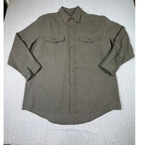 Schnees Mens Large Outdoor Brown Hunting/Camping Travel Durable Shirt